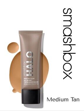 SMASHBOX- HALO HEALTHY GLOW ALL-IN-ONE MOISTURIZER SPF 25- Medium Tan